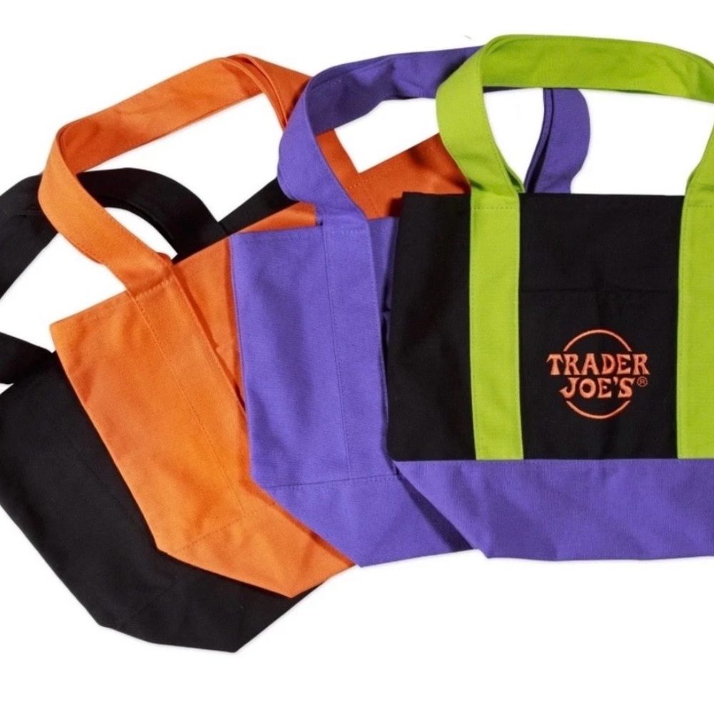 Trader Joe's Colorful Reusable Tote Bag Set